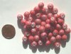 50 8mm Textured Metallic Coral